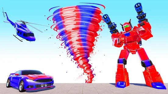 Hurricane Tornado Robot Transforming - City Rescue